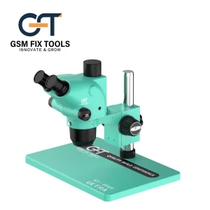GSMFIX Tools RT-6565 Ultra Stereo Microscope for Mobile Phone PCB Repair – 0.7–6.5X Zoom + Ultra HD Clarity