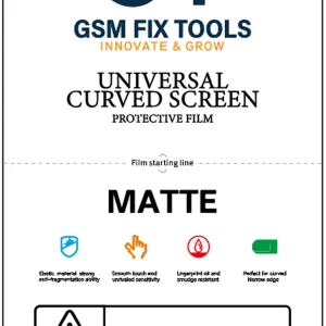 GSM FIX TOOLS Universal Curved Screen Protective Film (MATTE)